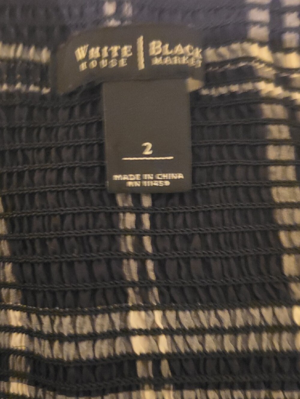 White House Black Market Black and White Plaid Midi Dress - Picture 3 of 3